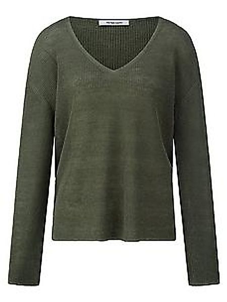 V-Pullover Peter Hahn grün günstig online kaufen