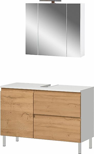 GERMANIA Badmöbel-Set "Torrance" 2 Stk. tlg. Waschbecken-Unterschrank und S günstig online kaufen