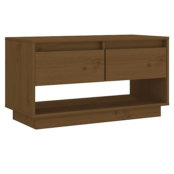Vidaxl Tv-schrank Honigbraun 74x34x40 Cm Massivholz Kiefer günstig online kaufen