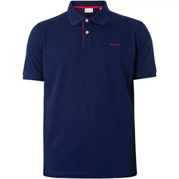 Gant  Poloshirt Regular-Kontrast-Piqué-Rugger-Poloshirt günstig online kaufen