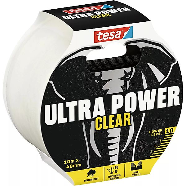 Tesa Reparaturband Ultra Power Clear 10 m : 48 mm Transparent günstig online kaufen