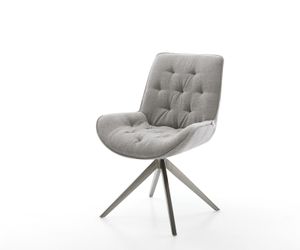 DELIFE Polsterstuhl Taimi-Flex, Kreuzgestell breit Graphit günstig online kaufen