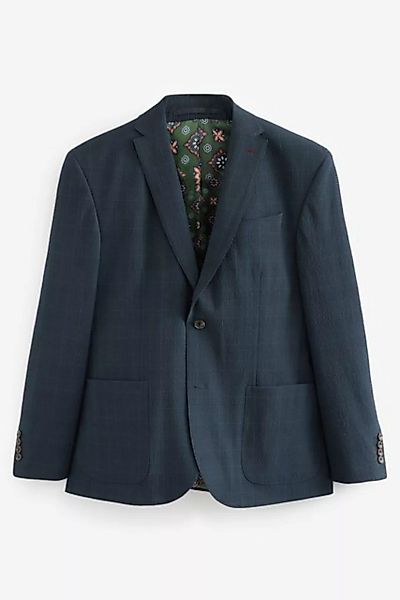 Next Baukastensakko Relaxed Fit Seersucker Anzug mit Karomuster: Sakko (1-t günstig online kaufen
