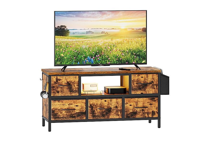 Dripex Lowboard TV Schrank für Fernseher mit LED und Schubladen und offenen günstig online kaufen