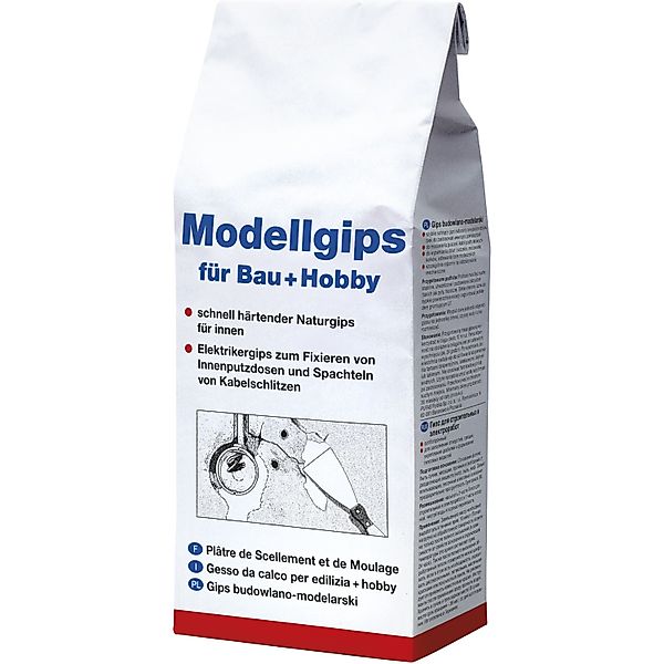 decotric® Gipsputz Decotric Modellgips für Bau und Hobby, 1,5 kg günstig online kaufen
