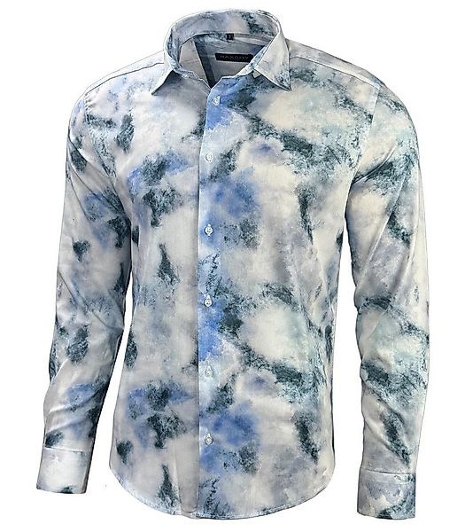 Baxboy Langarmhemd Baxboy Herren Hemd Freizeitshemd Langarm Blumen Casual S günstig online kaufen