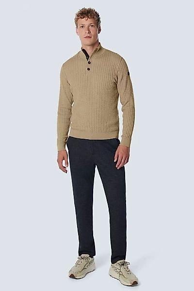 No Excess Mocker Pullover Beige - Größe 3XL günstig online kaufen
