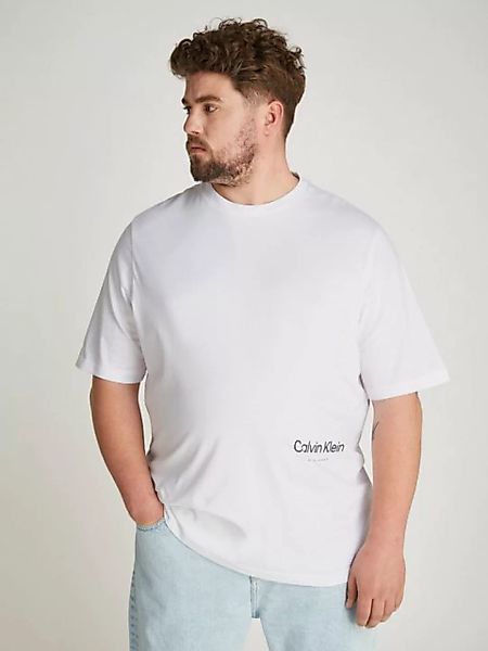 Calvin Klein Big&Tall T-Shirt BT_OFF PLACEMENT LOGO T-SHIRT in großen Größe günstig online kaufen