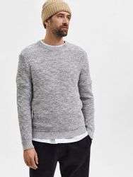 Selected Rundhalspullover SLHVINCE LS KNIT BUBBLE günstig online kaufen
