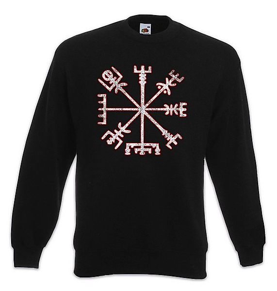 Urban Backwoods Sweatshirt Vegvisir Viking Compass Sweatshirt Wegweiser Cel günstig online kaufen