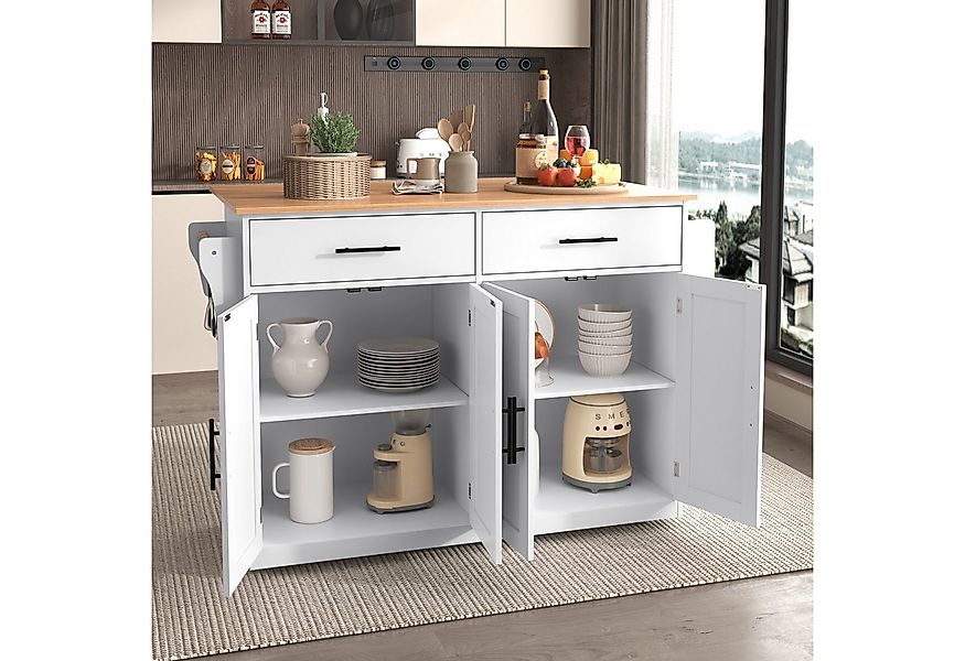 Flieks Küchenwagen mit Rollen und austauschbaren Massivholzbeinen, (1 St), günstig online kaufen