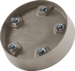 ECOPOTS Blumentopfuntersetzer SAUCER WHEELS Taupe, BxTxH: günstig online kaufen