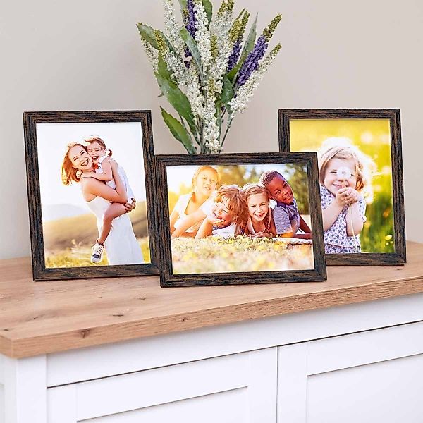 PHOTOLINI Bilderrahmen 3er Set, stabiles MDF-Holz, günstig online kaufen