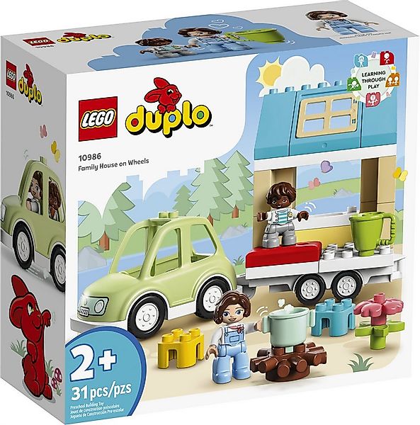 LEGO® LEGO® Duplo 10986 Zuhause auf Rädern Konstruktionsspielsteine, (31 St günstig online kaufen