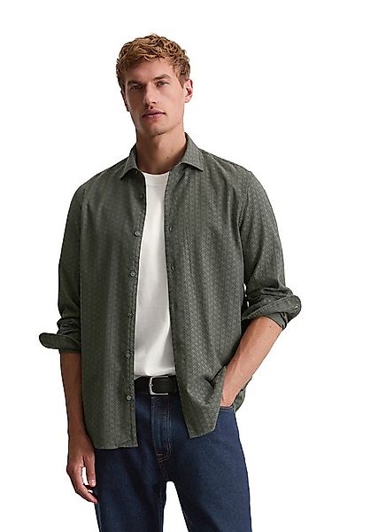 Marc O'Polo Langarmhemd mit grafischer Musterstruktur günstig online kaufen