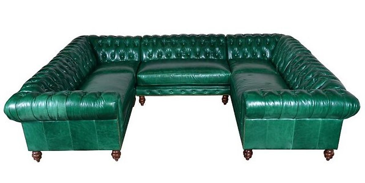JVmoebel Ecksofa Chesterfield Wohnlandschaft Polster Couch Big Ledersofa Ec günstig online kaufen
