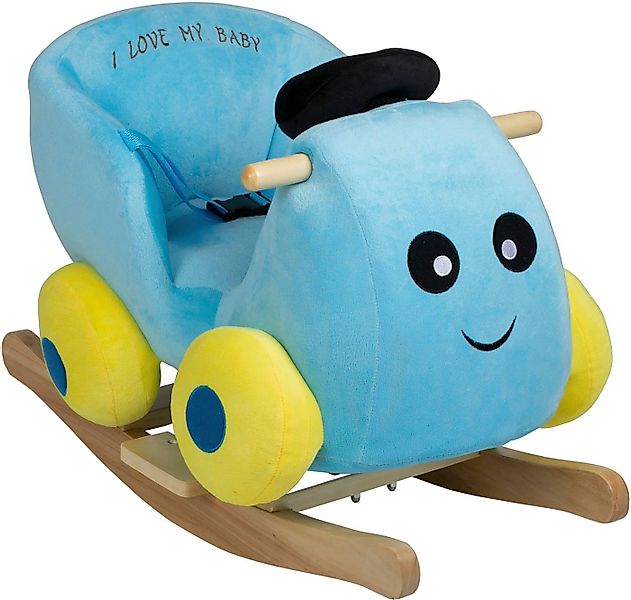 BabyGo Schaukeltier Rocker Auto, mit Kufen und Griffen aus Birkenholz günstig online kaufen