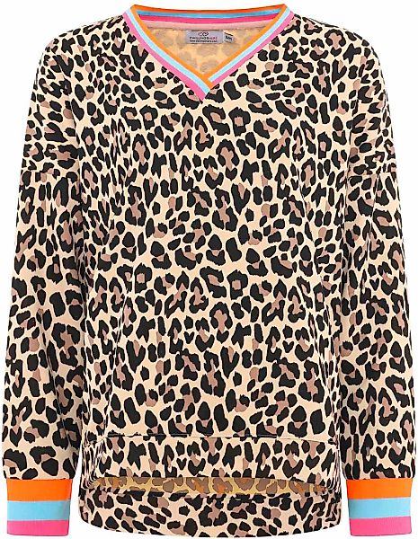 Zwillingsherz Sweatshirt ""Leo Allover Neon Kante"", mit trendiger Leo-Opti günstig online kaufen