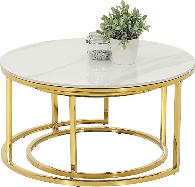 HELA Satztisch »LUIS Topseller, Couchtisch rund« Set, 2 Stk. tlg. 2er Set, günstig online kaufen