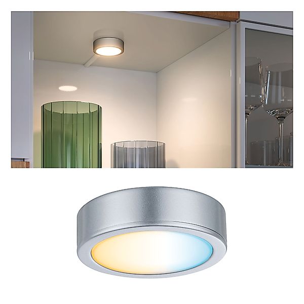 Paulmann "Clever Connect LED Spot Disc Tunable White 2,1W Chrom matt" günstig online kaufen