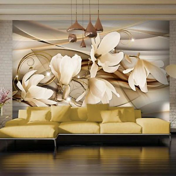 artgeist Fototapete Dance of Flowers braun/beige Gr. 100 x 70 günstig online kaufen