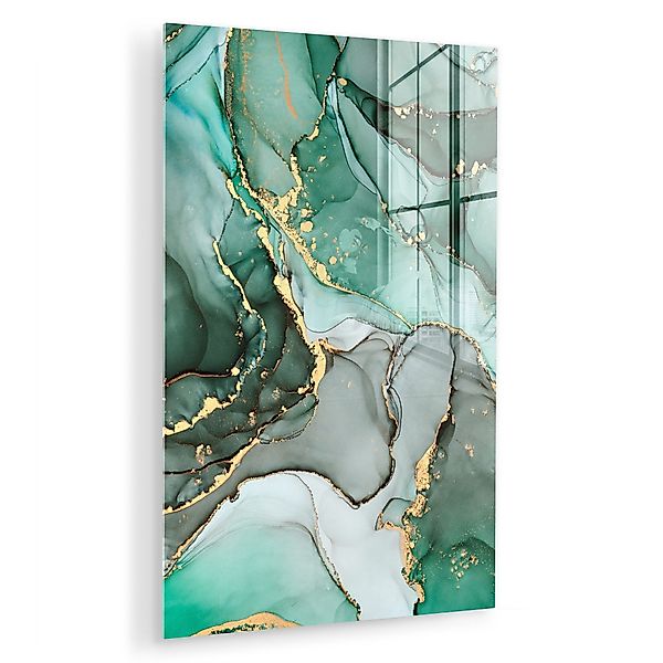MuchoWow Acrylglasbild Gold - Marmor - günstig online kaufen