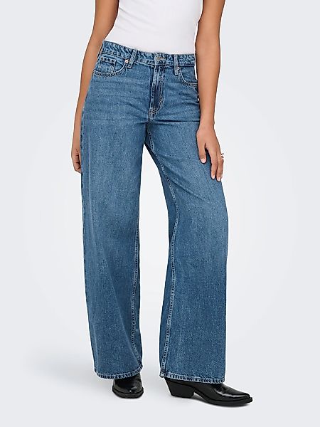 ONLY High-waist-Jeans "ONLSILKY SOFT HW WIDE DNM PIM233 NOOS" mittlere Wasc günstig online kaufen