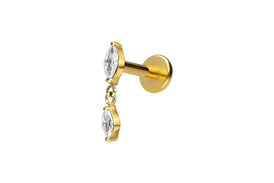PIERCINGLINE Piercing-Set Titan Labret mit Push günstig online kaufen