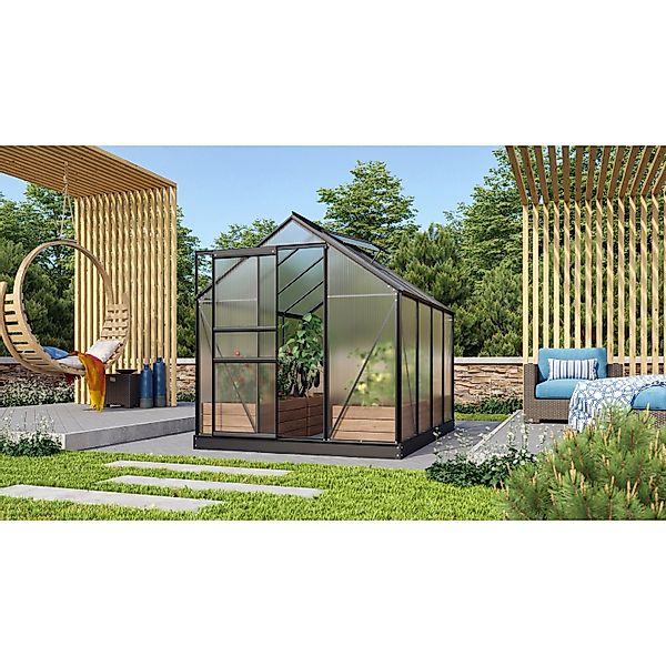 Vitavia Gewächshaus Venus 5000 Schwarz 5 m² inkl. Fundament günstig online kaufen