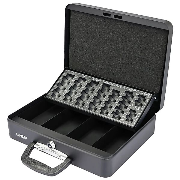 HMF 10016-02 Geldkassette Münzzählbrett Koffertragegriff 30 x 24 x 8 cm Sch günstig online kaufen