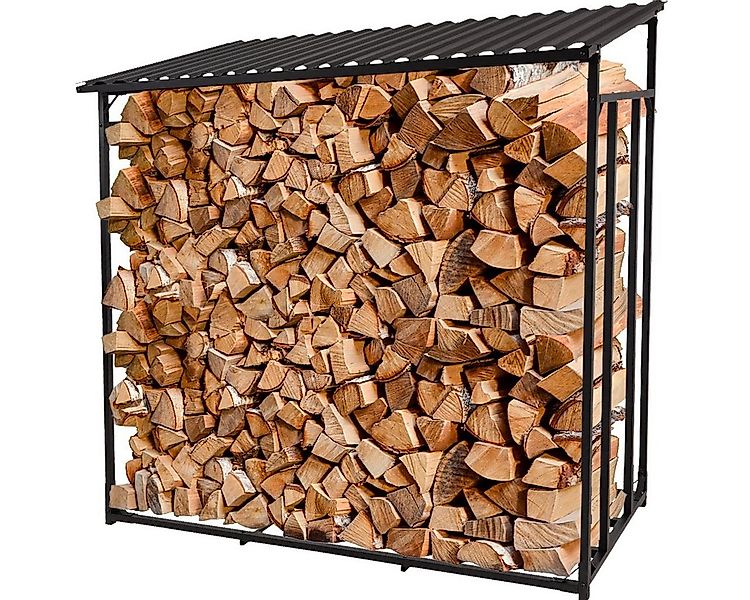 Heidenfeld Kaminholzregal Brennholzregal BR100, BxTxH:135x70x165 cm, (Kamin günstig online kaufen