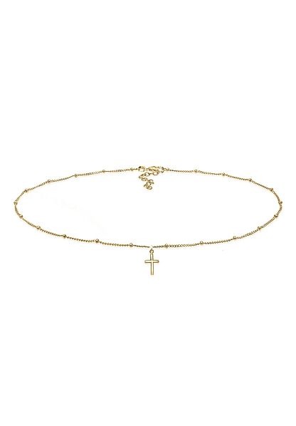 Elli Collier Choker Kugelkette Kreuz Glaube günstig online kaufen