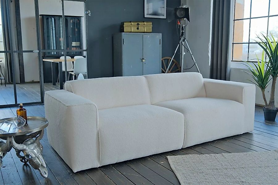 KAWOLA 3-Sitzer NELE, Sofa, Stoff od. Cord, mit od. ohne Hocker, versch. Fa günstig online kaufen