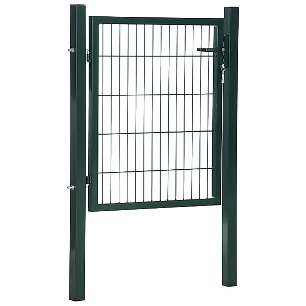 HOMCOM Gartentor Zauntor Hoftür Stahl PVC 97B x 150H cm günstig online kaufen