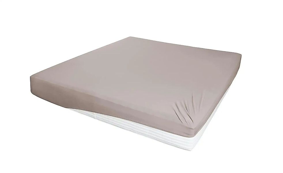 Jersey-Elasthan Boxspringbetttuch   ¦ beige ¦ Maße (cm): B: 190 H: 26 T: 26 günstig online kaufen