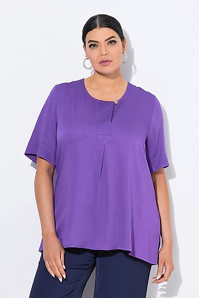 Ulla Popken Tunika Shirtbluse Steppeinsatz A-Linie günstig online kaufen