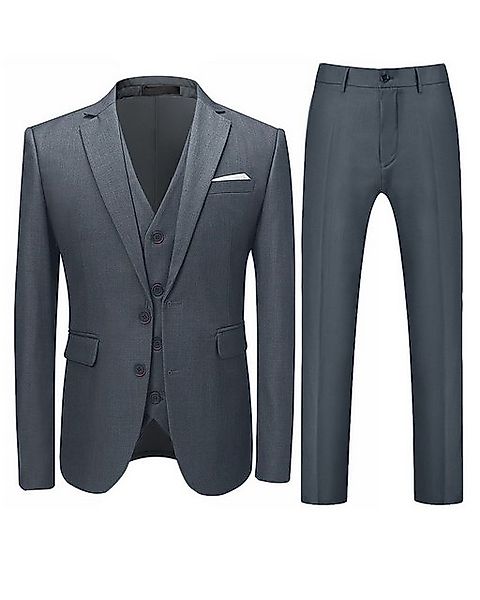 Allthemen Anzug (3 tlg, Sakko & Hose & Weste) Herren Business Anzug Slim Fi günstig online kaufen