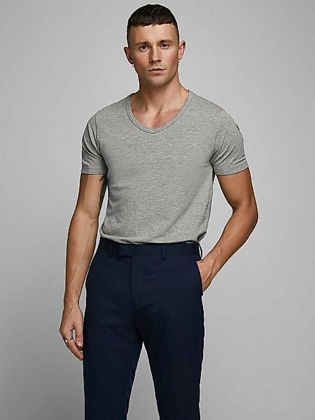 Jack & Jones T-Shirt SLIM- FIT BASIC TEE V-NECK mit V-Ausschnitt günstig online kaufen