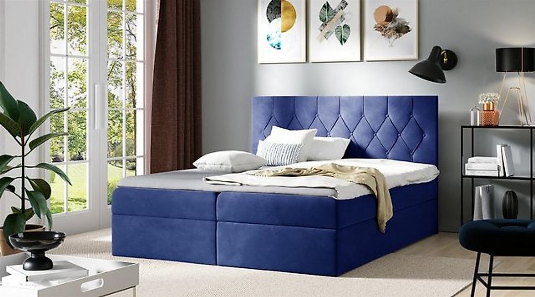 Fun Möbel Boxspringbett Boxspringbett Schlafzimmerbett MANOLIS Überlänge in günstig online kaufen