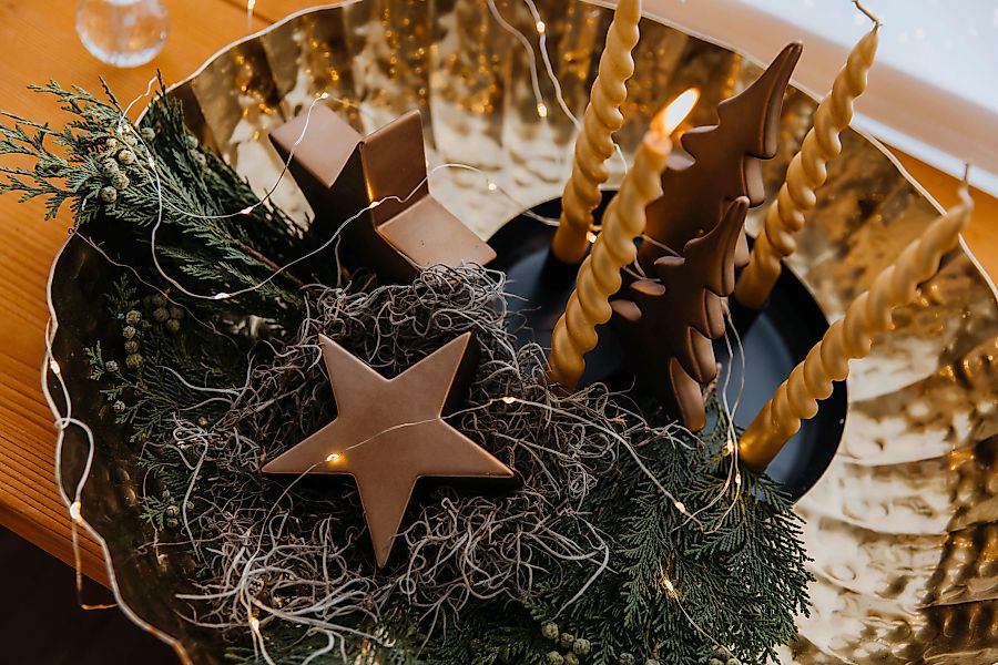 Creativ deco Dekoschale "Weihnachtsdeko", (1 St.), mit Struktur-Rand günstig online kaufen