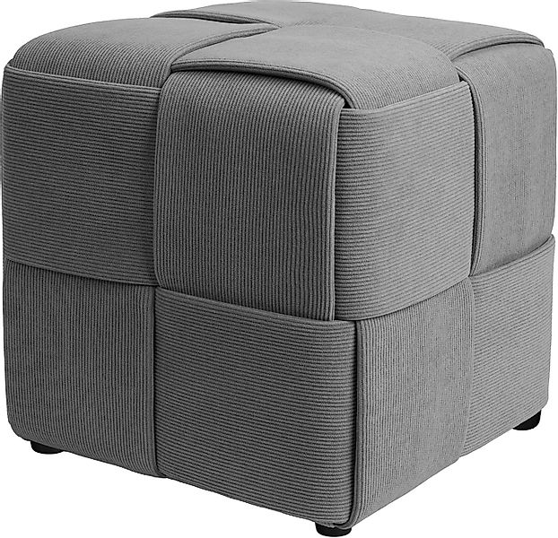 Zedelmaier Sitzhocker Würfel Cord, Sitzcube Ottoman, Fußhocker aus Cordstof günstig online kaufen