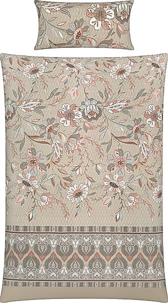 REDBEST Bettwäsche Bettwäsche, Mako-Satin, Satin Blumen günstig online kaufen