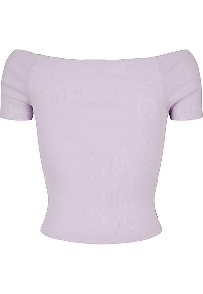 URBAN CLASSICS T-Shirt "Urban Classics Damen Ladies Off Shoulder Rib Tee", günstig online kaufen