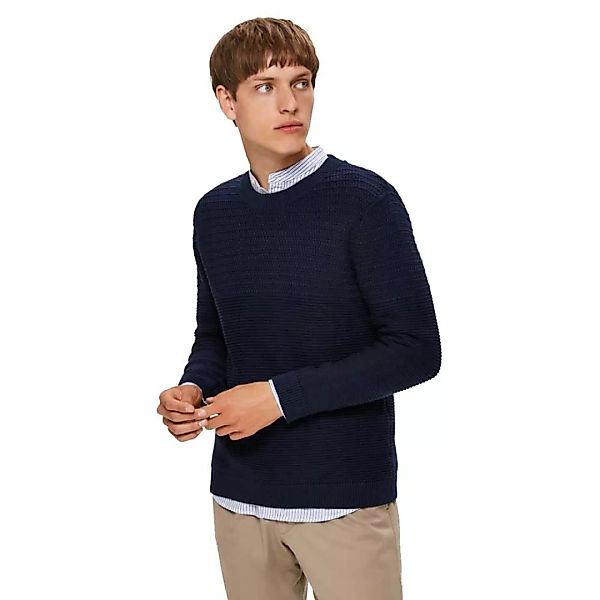 Selected Conrad Rundhalsausschnitt Sweater XL Navy Blazer günstig online kaufen