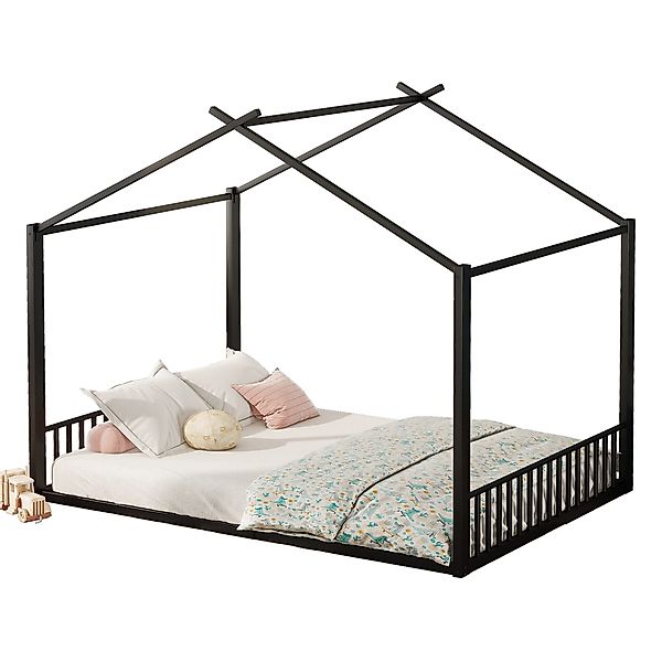 Ulife Hausbett Metallbett Flachbett Kinderbett mit günstig online kaufen