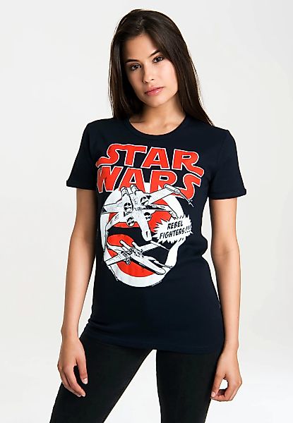 LOGOSHIRT T-Shirt "X-Wings", mit lizenziertem Originaldesign günstig online kaufen