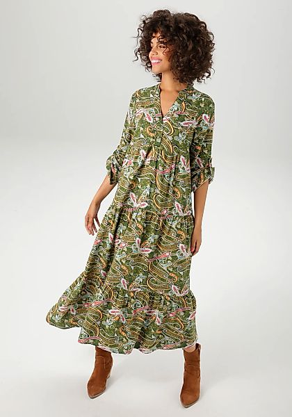 Aniston CASUAL Maxikleid mit farbenfrohen Paisley-Muster bedruckt günstig online kaufen
