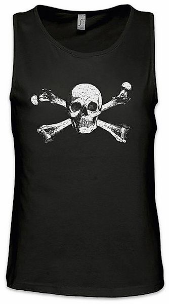 Urban Backwoods Tanktop Skull & Crossbones Ärmelloses T-Shirt Skull Skulls günstig online kaufen
