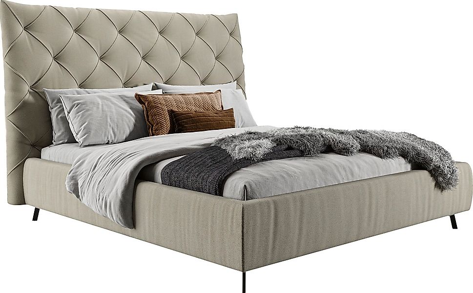 Home affaire Polsterbett "Maxime, in 4 Breiten bis 200cm, auch in Leder" Ko günstig online kaufen