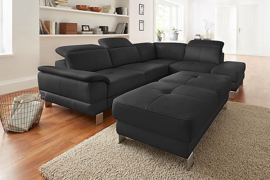 exxpo - sofa fashion Ecksofa "Mantua, bequem, inkl. Kopfteilfunktion, Breit günstig online kaufen
